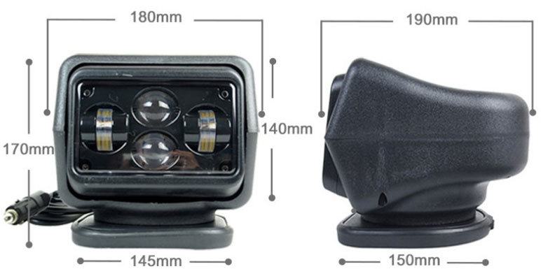 LED light Yacht RV LED Spot Light Remote Control Searchlight MAS500picture5