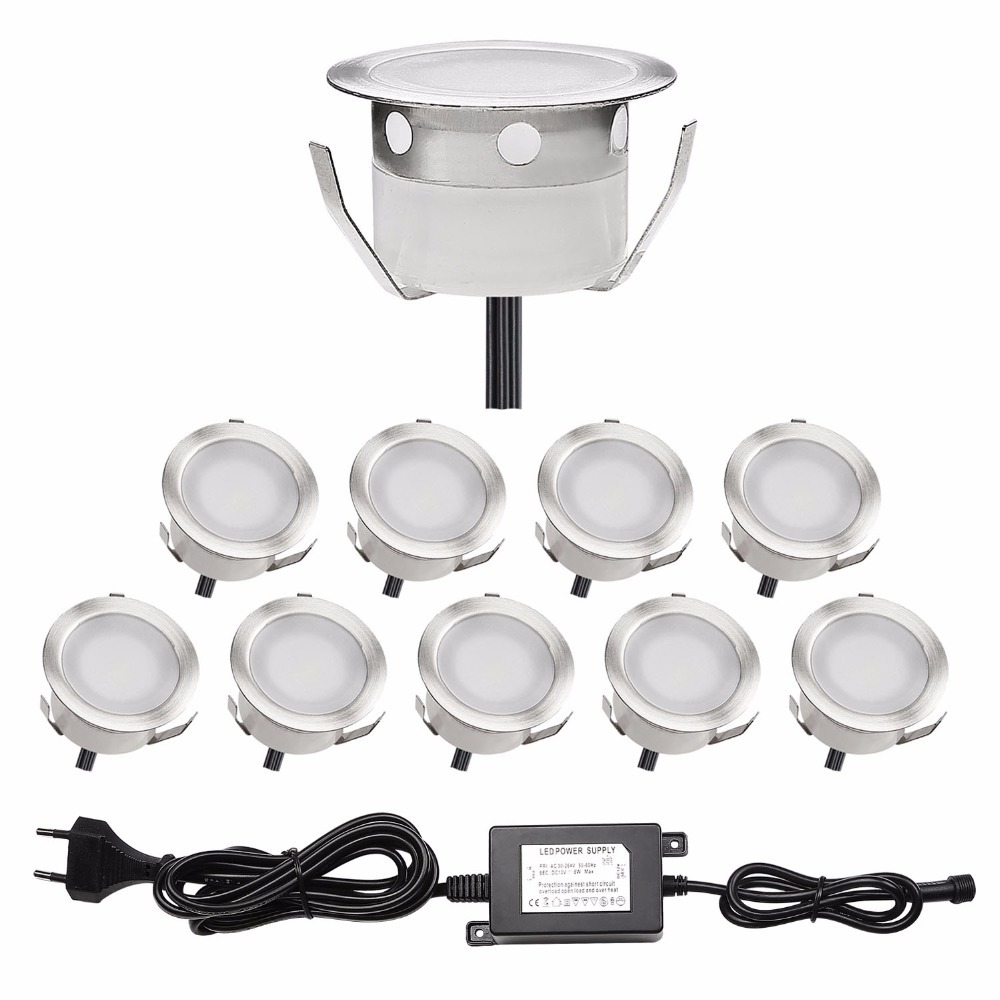 0.6W Stainless Steel+PC 12V LED Deck Lights IP67 SC-B105B