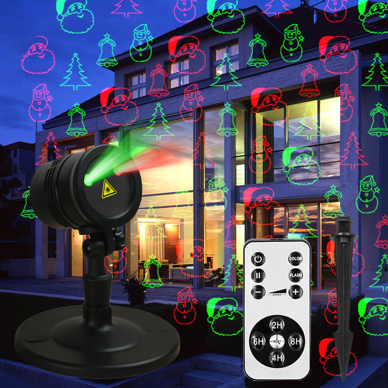 KSWING AC 110V 240V IP44 Waterproof Red Green Blue Laser Light Aluminum Alloy and Tempered Glass Material Projector Lighting