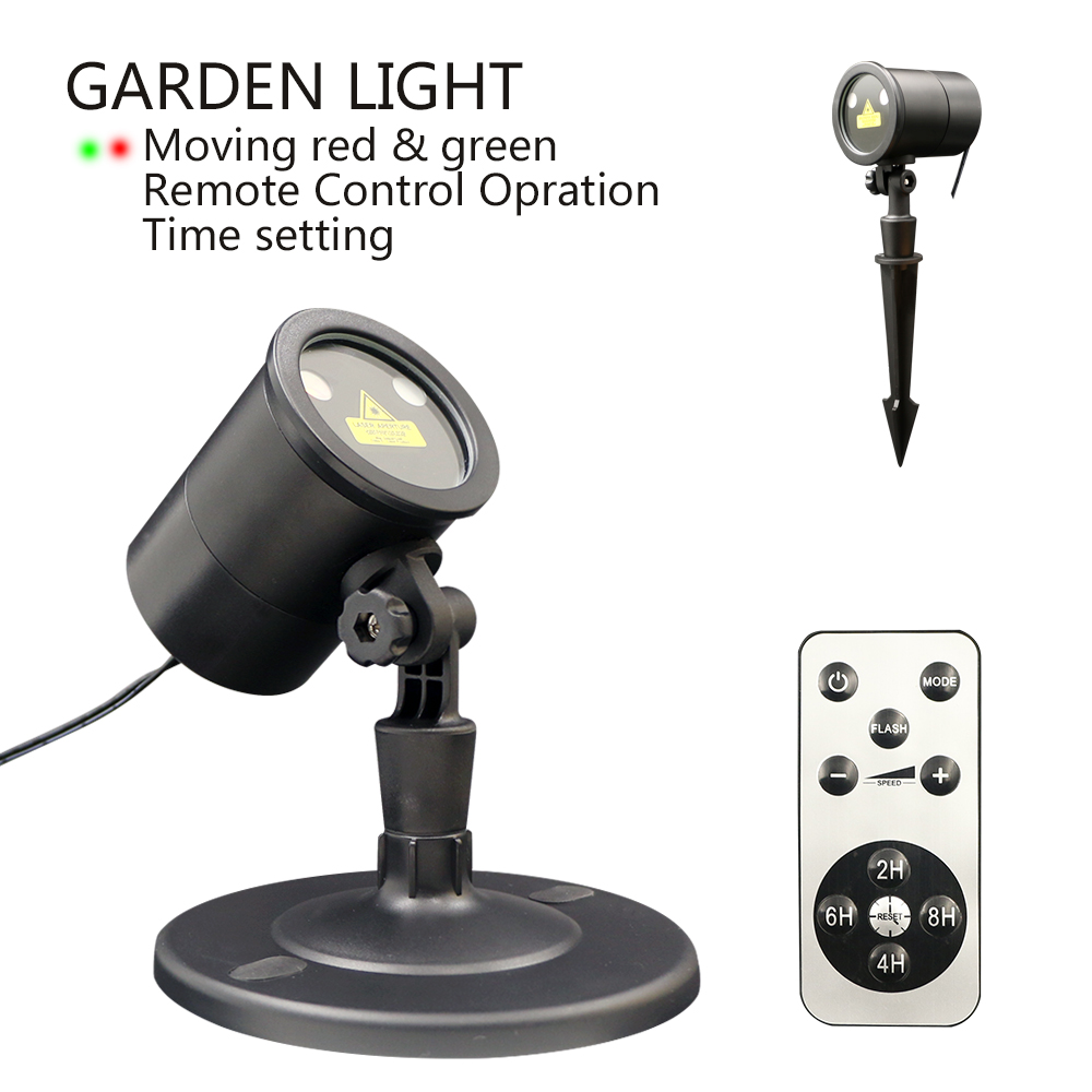 KSWING AC85-265V 50HZ IP44 Outdoor Garden Laser Projector Light Red&Green Christmas Decorative Lighting