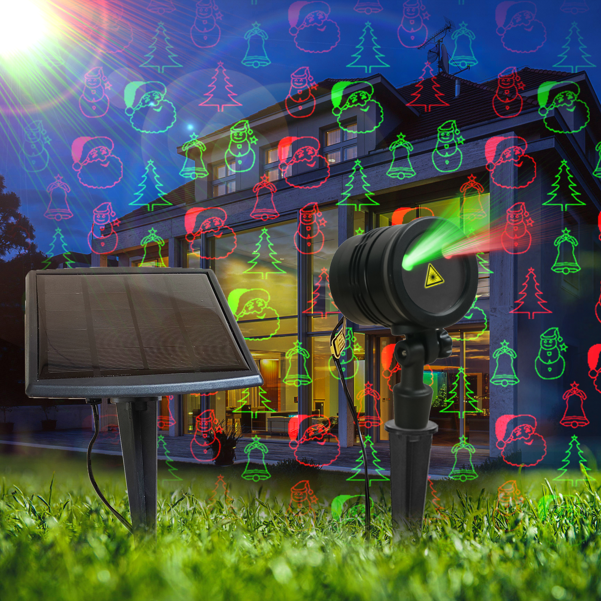 KSWING IP65 Rated LED Garden Laser Light Outdoor Christmas Holiday Laser Lights Specific for Christmas Use