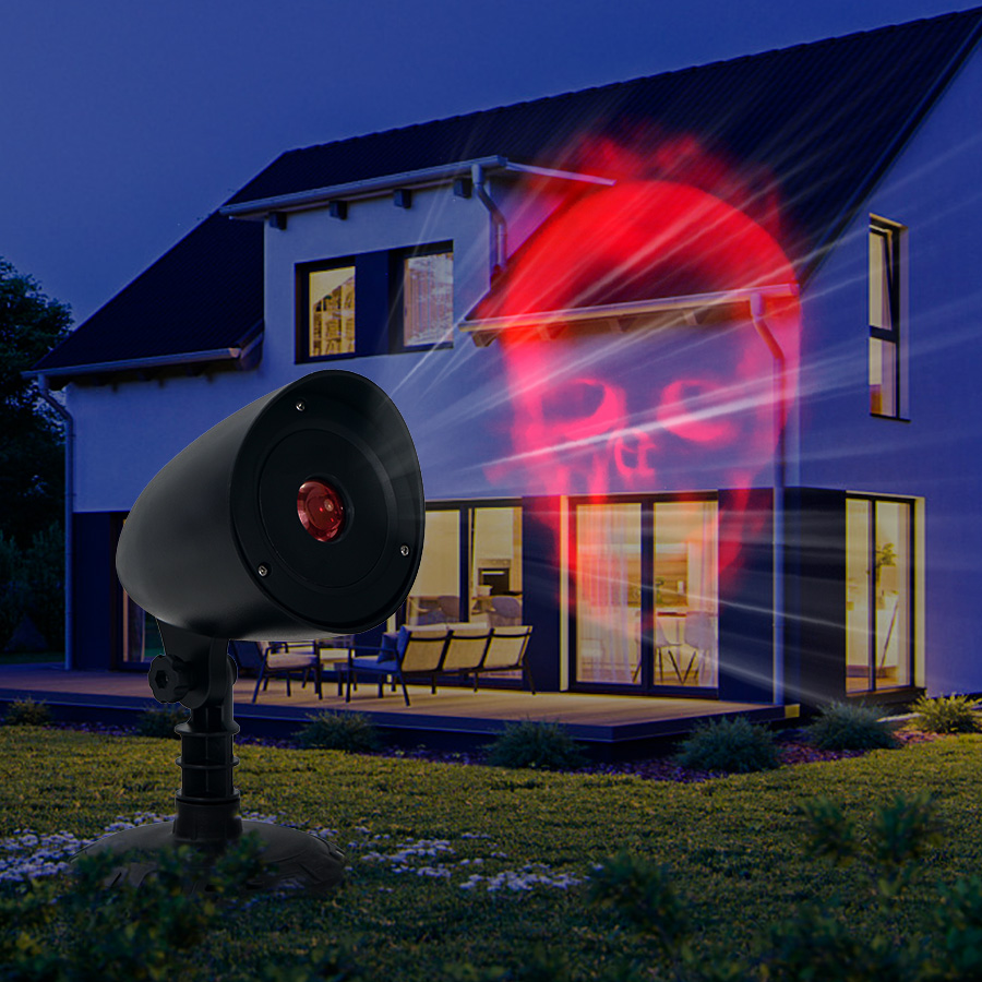 KSWing Halloween LED Projector Light Spooky Night Scene Creator for Garden Decoration