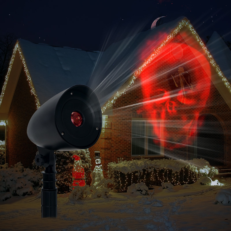 KSWing Halloween LED Projector Light Spooky Night Scene Creator for Garden Decoration