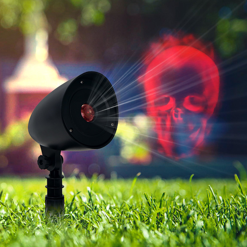KSWing Halloween LED Projector Light Spooky Night Scene Creator for Garden Decoration