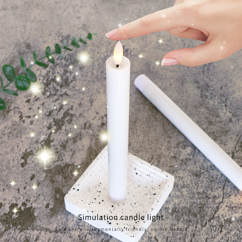 Rechargeable Pillar LED Candle Light for Home Decor Customizable Logo for Holiday Celebrations-Christmas Ramadan New Year Easter