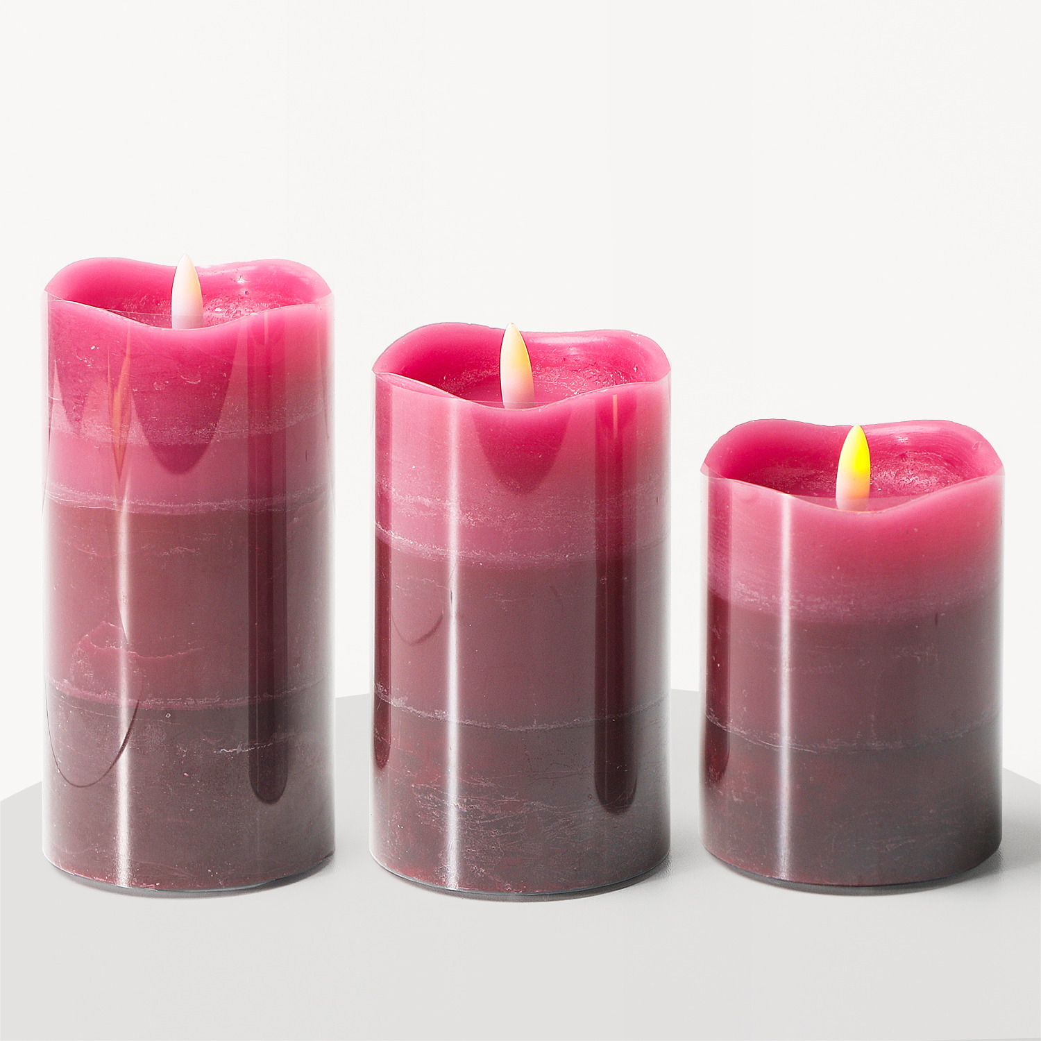 LED Flickering Flameless Battery-Powered Plastic Candle for Home Use on Holidays Like Christmas Ramadan Diwali New Year