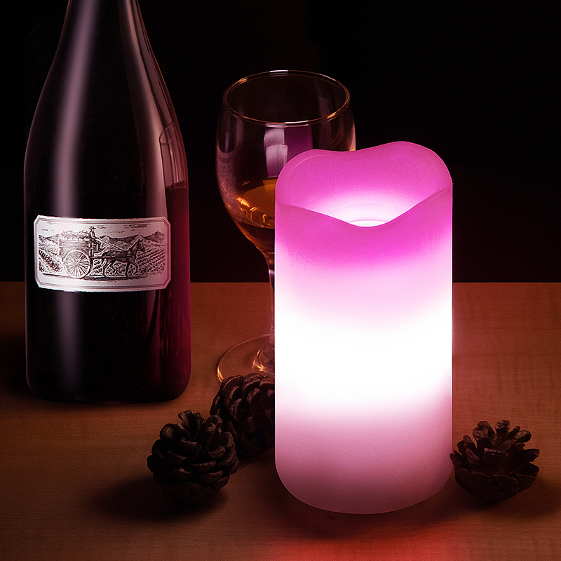 LED Valentine Candles Romantic Pink Heart Projector Lights Night Light CAD400picture2