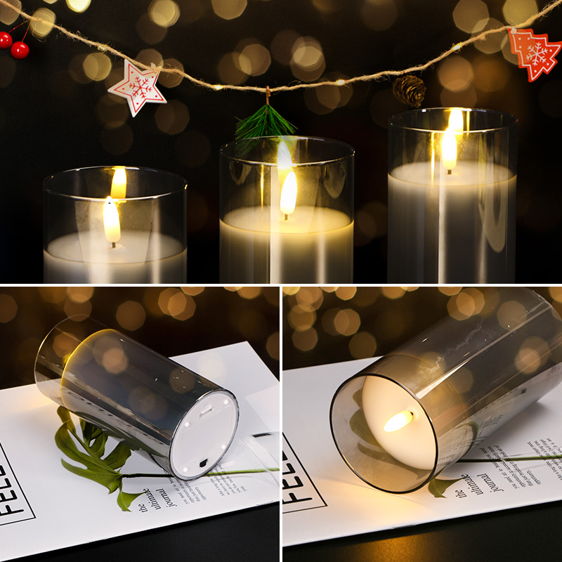 Modern Round Smart Home Swing Glass with Elegant Candle Design CAD600picture3