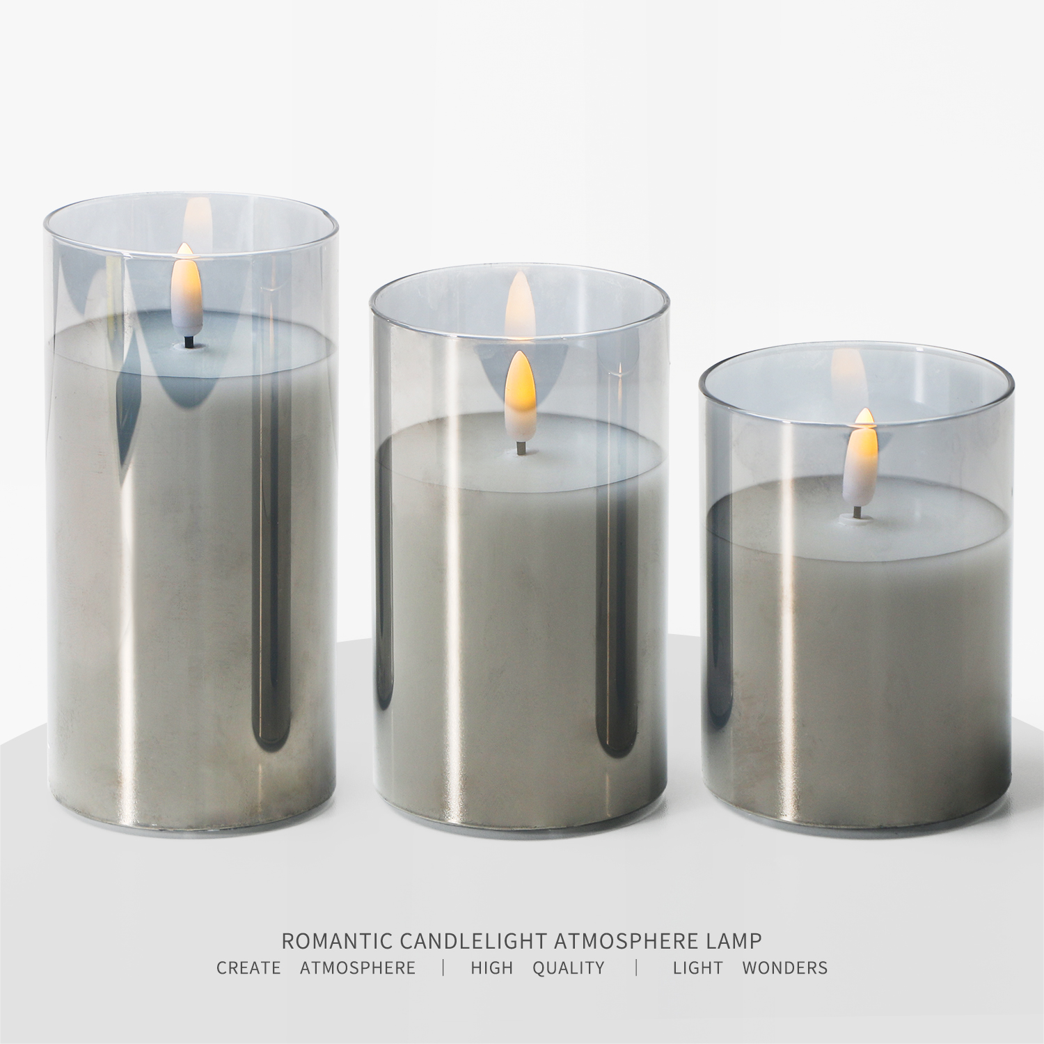 Modern Round Smart Home Swing Glass with Elegant Candle Design CAD600picture6
