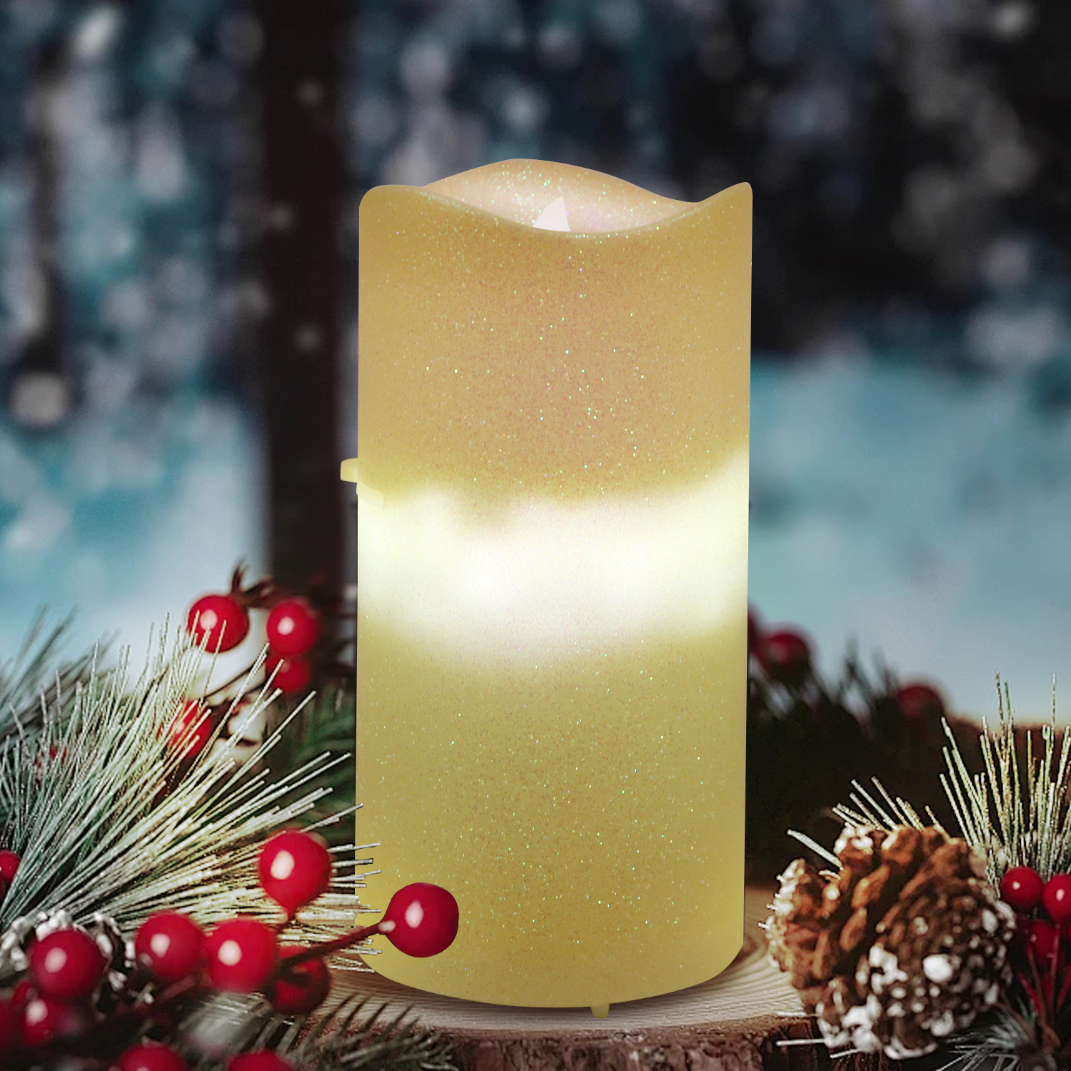 KSWING LED Projector Light for Christmas and Valentine<i></i>'s Day Decorations for Candle Displays