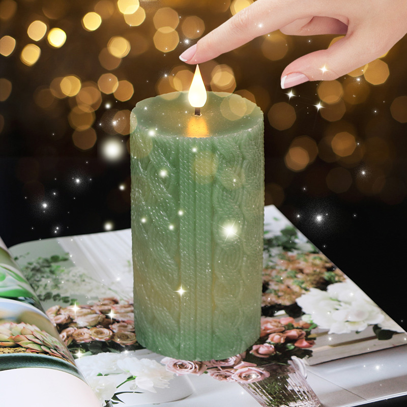 LED Flickering Flameless Battery-Powered Plastic Candle for Home Use on Christmas Ramadan Diwali New Year Holidays