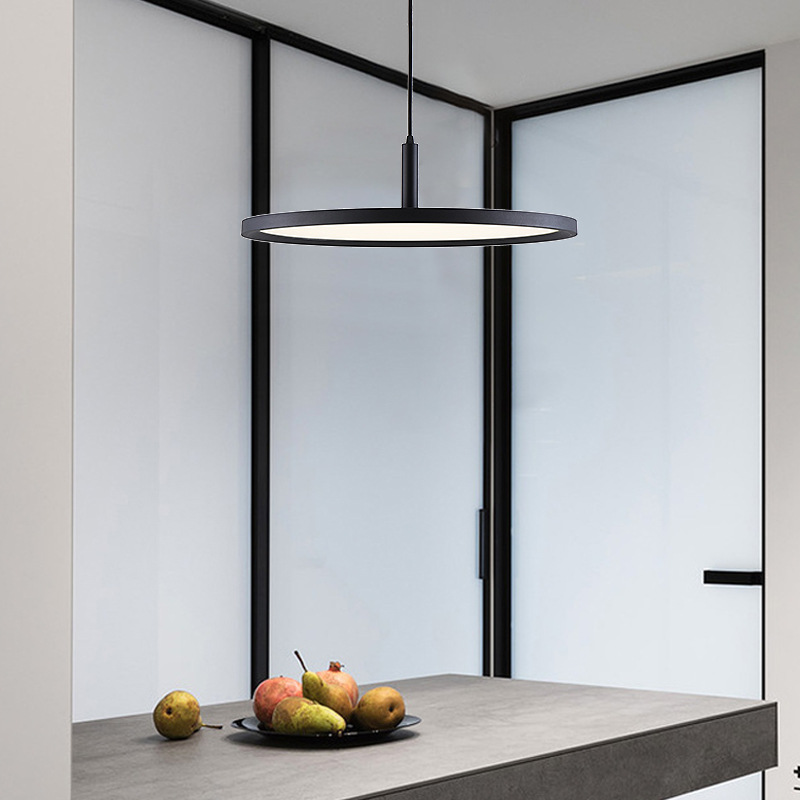 Contemporary Simple Single LED Circle Pendant Light PEN1420picture3