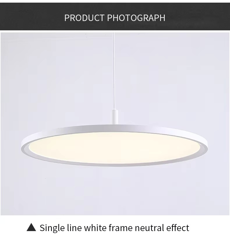 Co<i></i>ntemporary Simple Single LED Circle Pendant Light Warm White Hanging Lamp for Kitchen Restaurant Home Villa Modern Nordic Oval