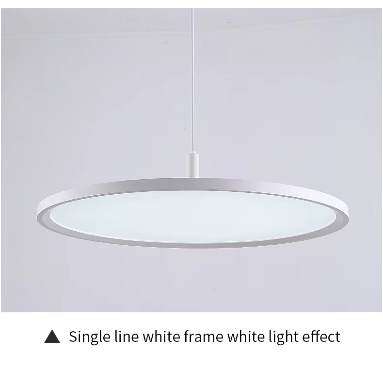 Co<i></i>ntemporary Simple Single LED Circle Pendant Light Warm White Hanging Lamp for Kitchen Restaurant Home Villa Modern Nordic Oval