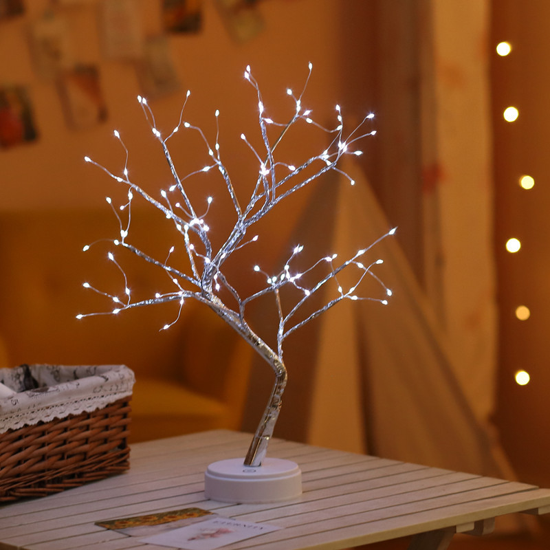 Decorative Indoor Ornaments 108 LED Copper Wire Light Small Tree Light XMS2300picture2