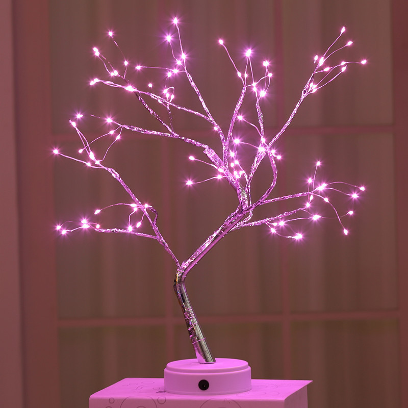 Decorative Indoor Ornaments 108 LED Copper Wire Light Small Tree Light XMS2300picture4
