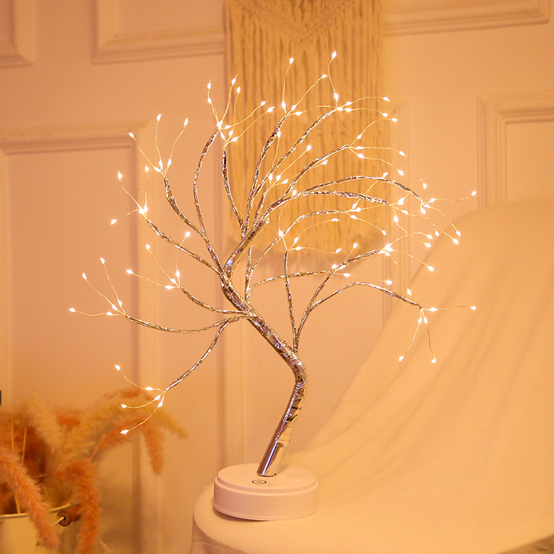 Decorative Indoor Ornaments 108 LED Copper Wire Light Small Tree Light XMS2300picture6