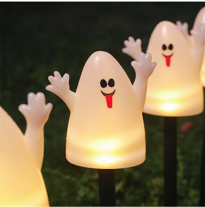 Solar Pumpkin Skull Lights Halloween LED Decorative Ground Plug Lights HWL1800picture6