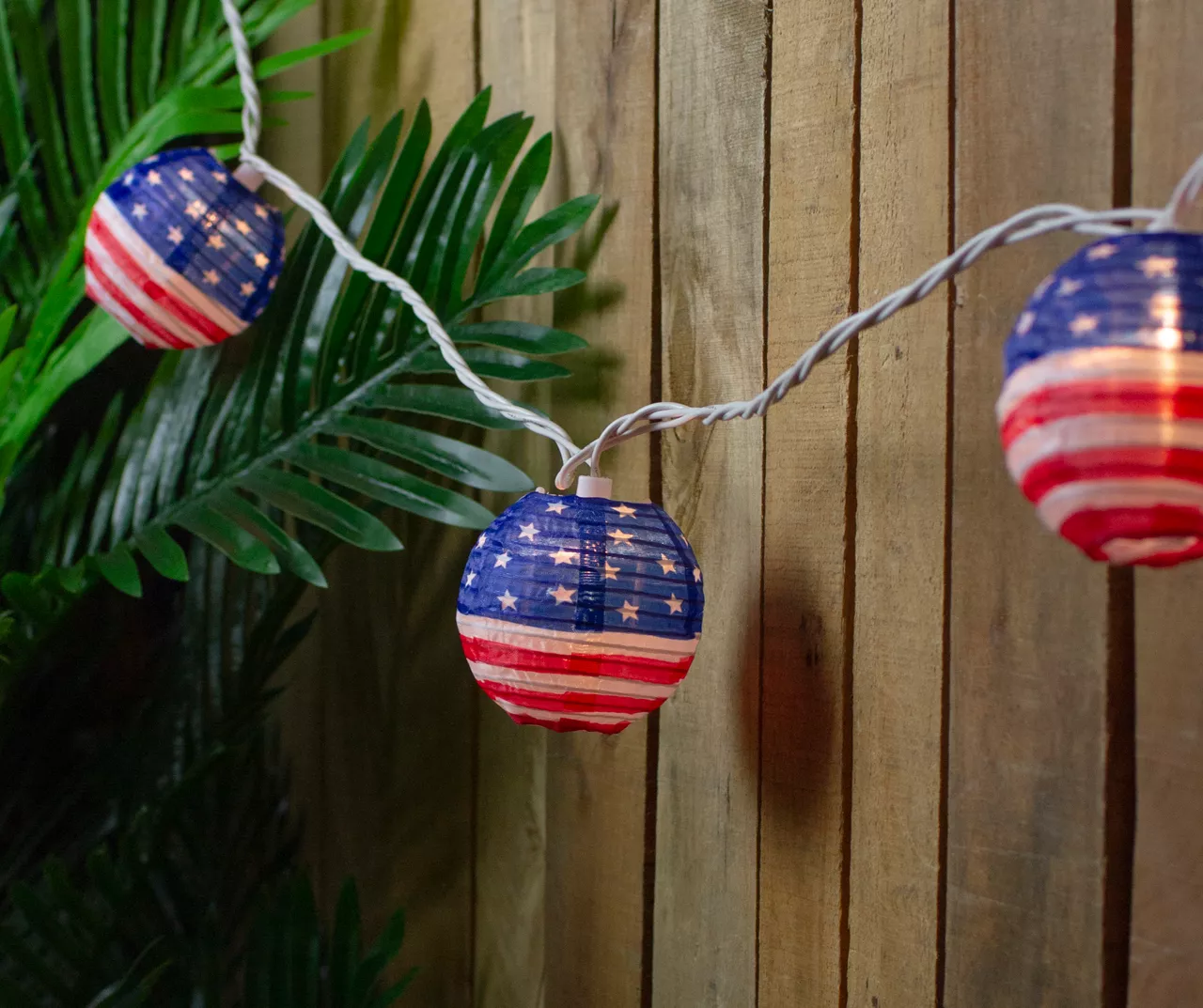 Outdoor Christmas Decoration Red White Blue USA National Day Lantern Decoration LAN1600picture2
