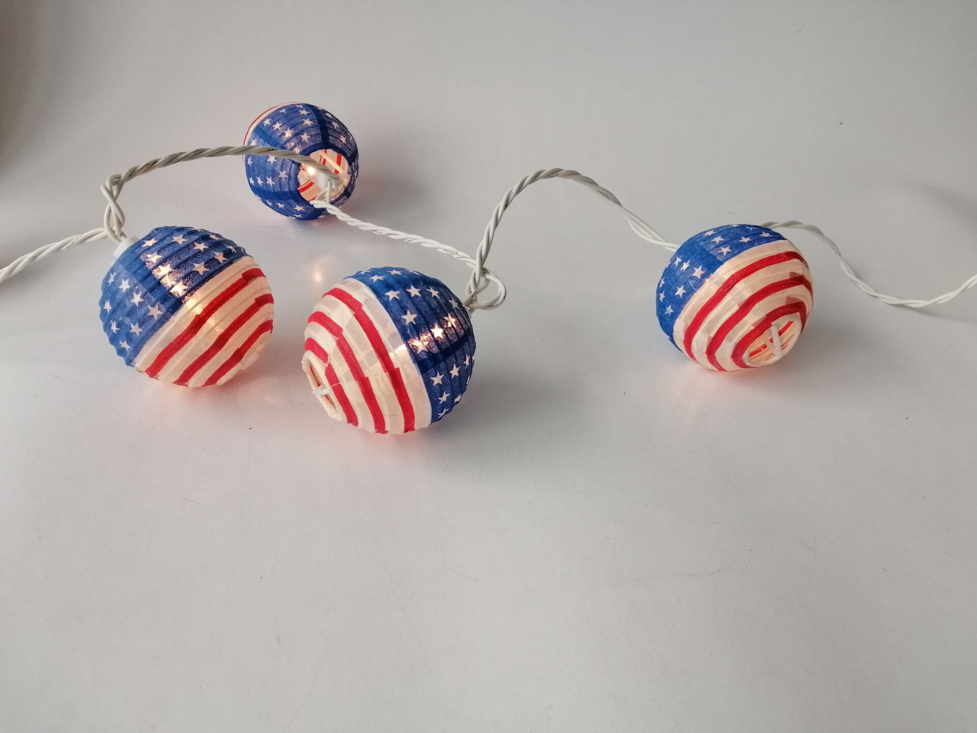 Outdoor Christmas Decoration Red White Blue USA National Day Lantern Decoration LAN1600picture4