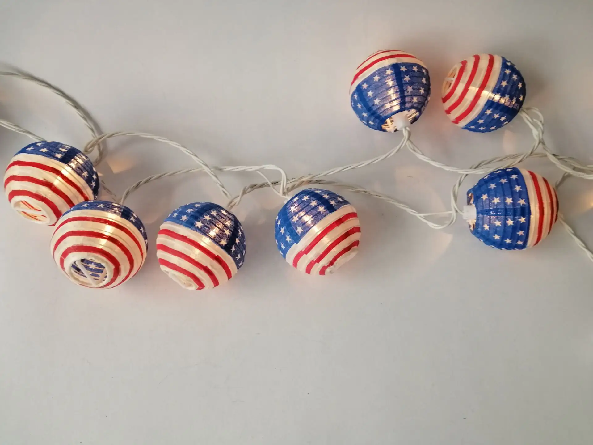 Outdoor Christmas Decoration Red White Blue USA National Day Lantern Decoration LAN1600picture6