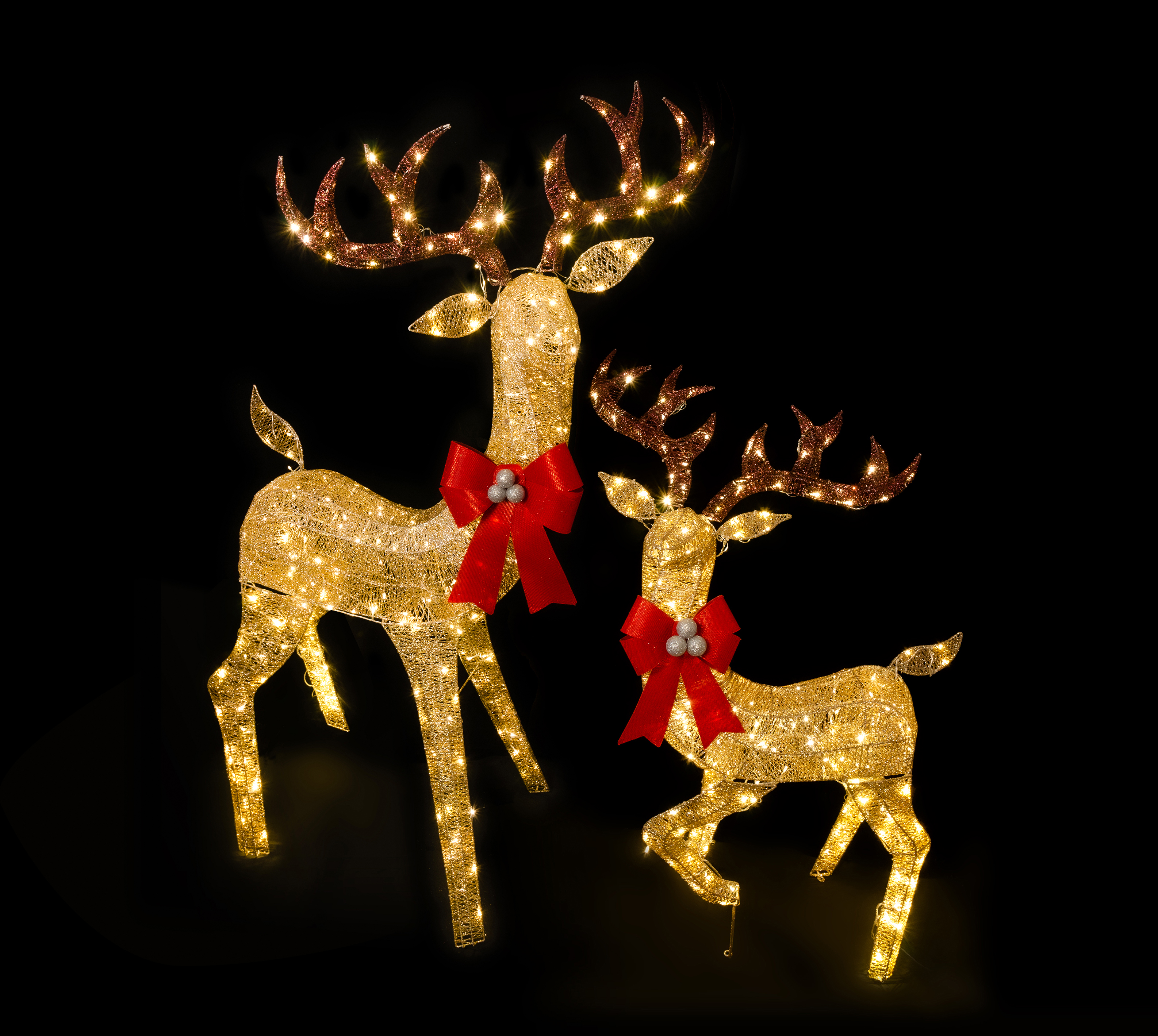 Christmas Outdoor Decoration LED Twinkle Champagne Giant Reindeer Motif Light MOT1900picture6