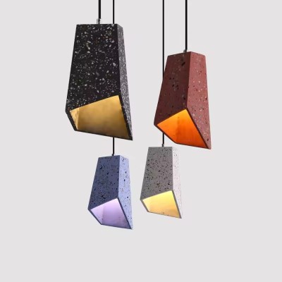 Customizable Modern Geometric Cement Pendant Light PEN1070picture7
