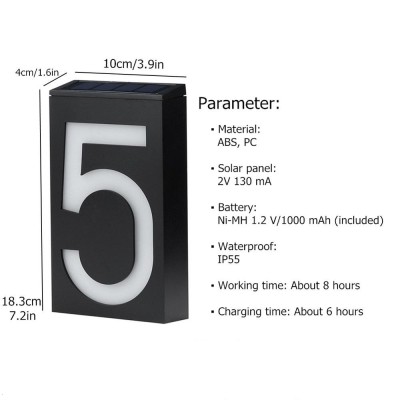 Solar House Number Light DPL400picture6