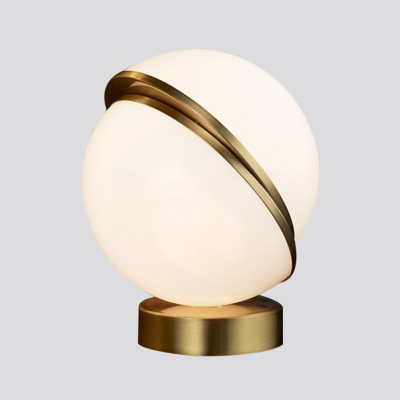 Modern Dislocation Ball Acrylic Moon Design LED Table Lamp DTL2360picture5