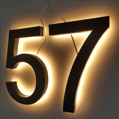 Waterproof Home Hotel Door Plates 3D LED House Numbers DPL500picture4