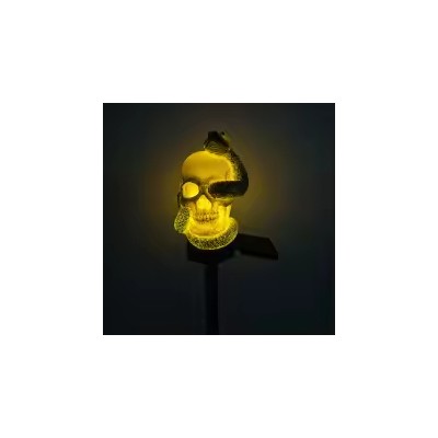 Solar Resin Halloween Skull Pathway Stake Light HWL1400picture5