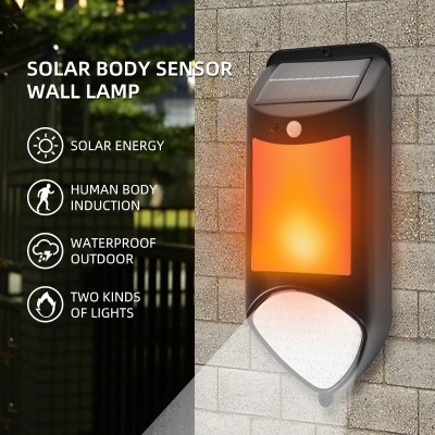 Outdoor Waterproof Decorative Human Induction Solar LED Flame Wall Light SWL2160picture7