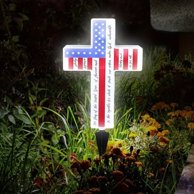 Outdoor Solar Light Cross Graveyard Lamp HWL1500picture7