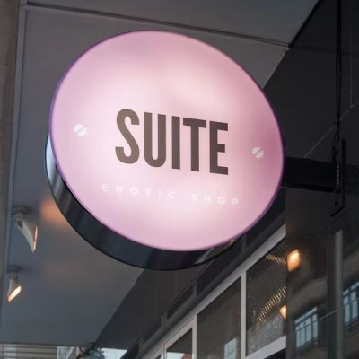 Double Sided Lit Round Light Box Trim Cap Luminous Advertising Light Box Sign ASL1300picture7