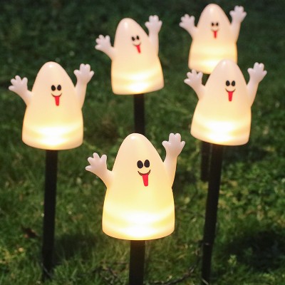 Solar Pumpkin Skull Lights Halloween LED Decorative Ground Plug Lights HWL1800picture5