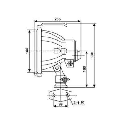 12V 24V Outdoor Marine High Brightness Spot Light MSL160picture4