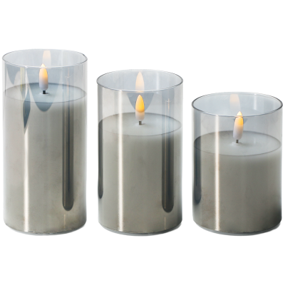 Modern Round Smart Home Swing Glass with Elegant Candle Design CAD600picture1