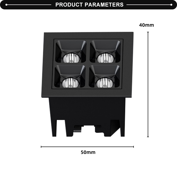 Hot Selling Store Indoor Energy Saving 8W Non Decorative Led Embedded Downlight
