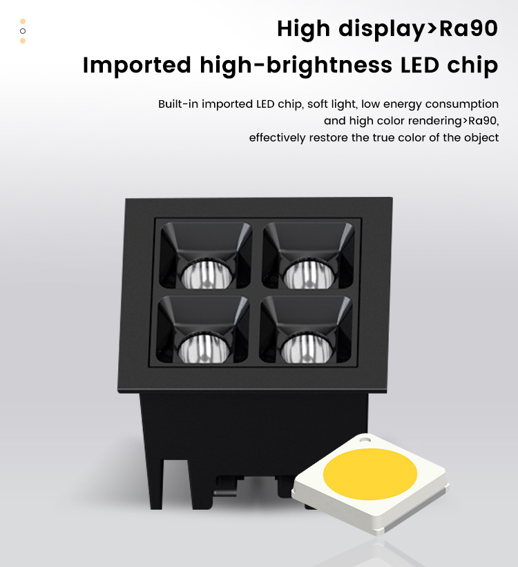 Hot Selling Store Indoor Energy Saving 8W Non Decorative Led Embedded Downlight