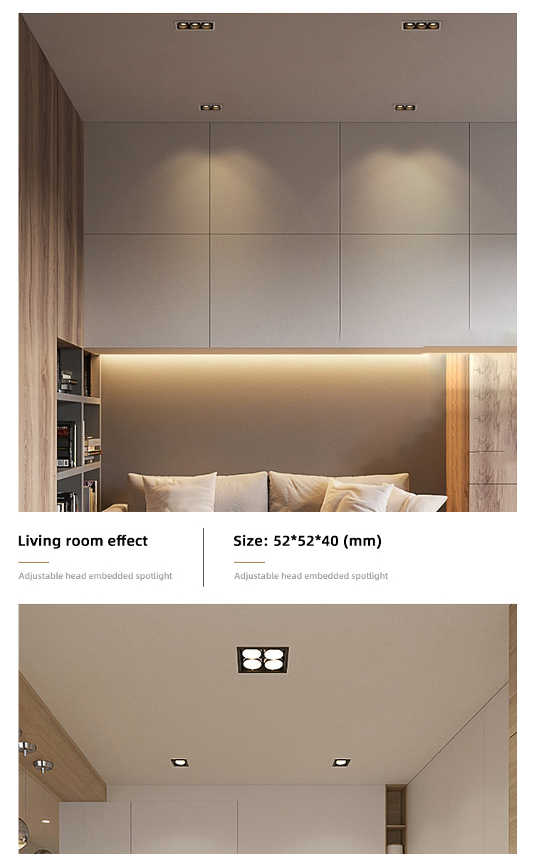 Hot Selling Store Indoor Energy Saving 8W Non Decorative Led Embedded Downlight