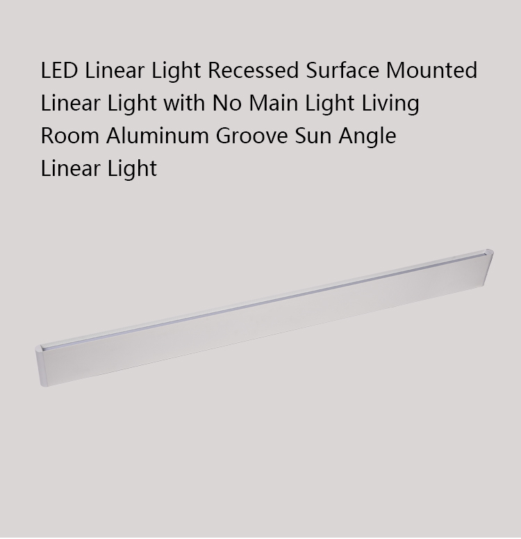 High Luminous Anti Glare Pendant Light White Black Led Linear Light for Home Office Lighting