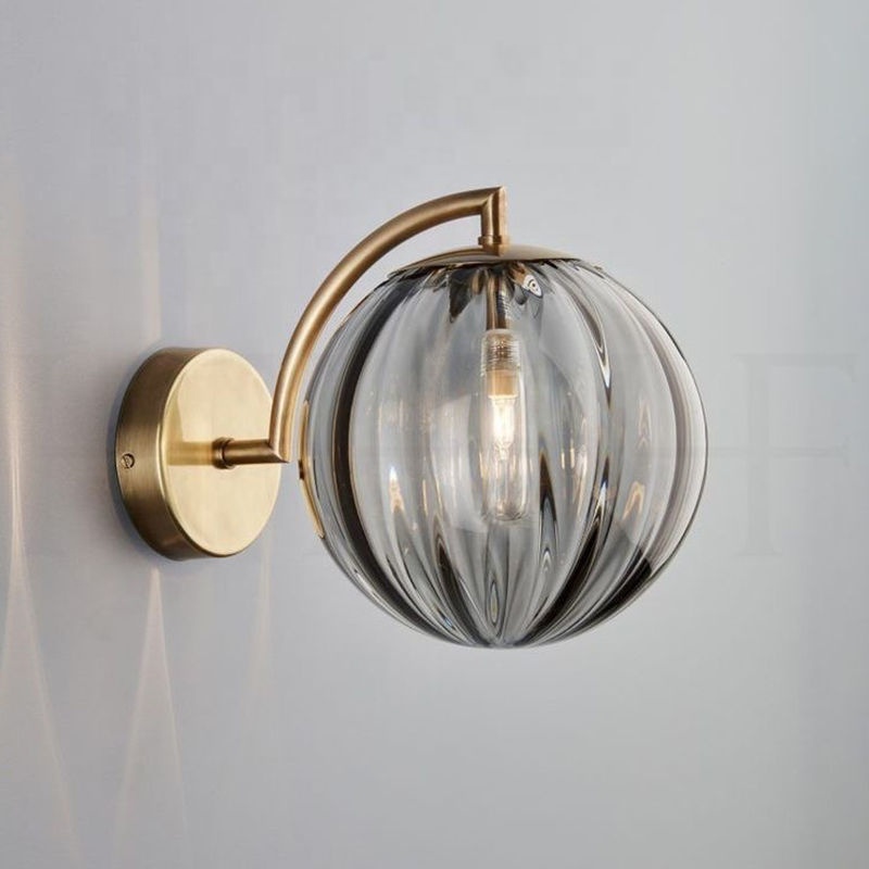 Factory Wholesale Nordic Creative Bedroom Glass Wall Lamp Hotel Restaurant Cafe bar Living Room Corridor Aisle Glass Wall Lamp