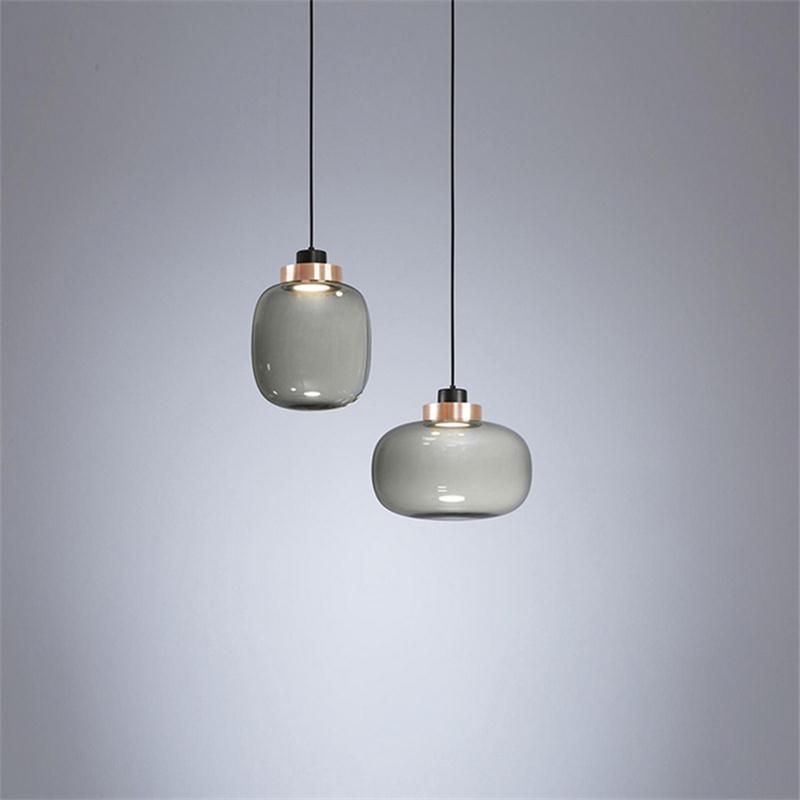 Zho<i></i>ngshan Factory Modern Minimalist LED Glass Pendant Light Bedroom LED Glass Pendant Lamps