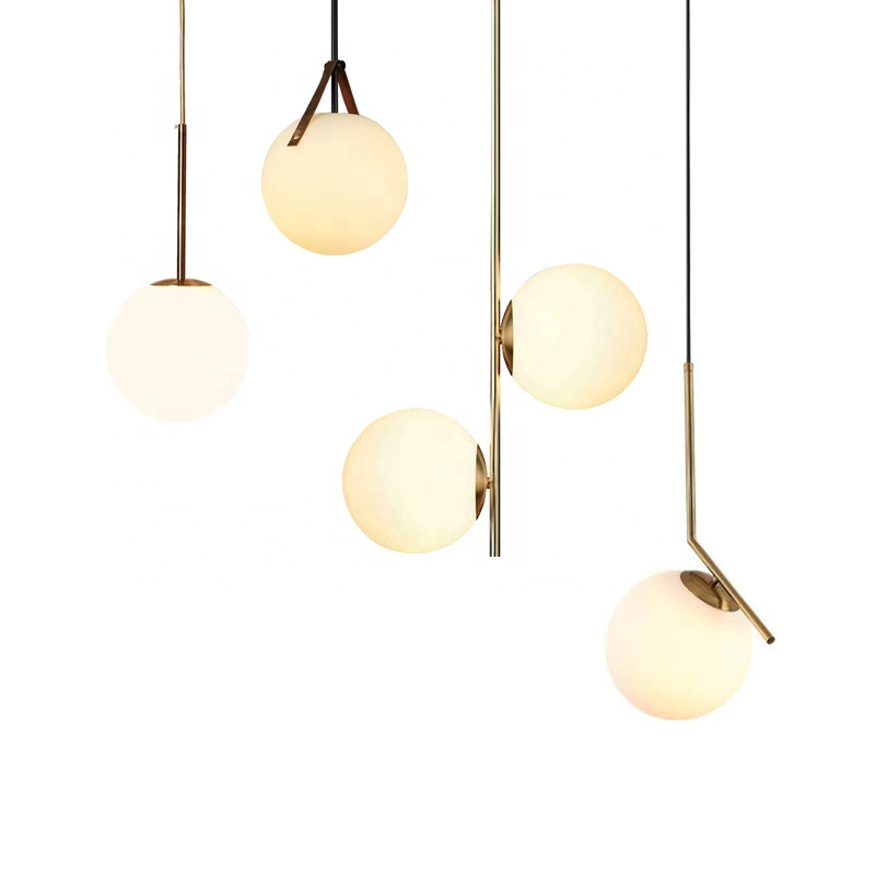 Modern Restaurant Brass Glass Pendant Light PEN1460