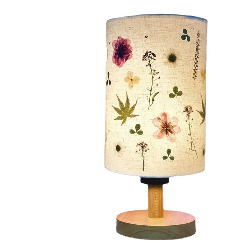 Creative DIY Pressed Flower Bedside Table Lamp DTL2540