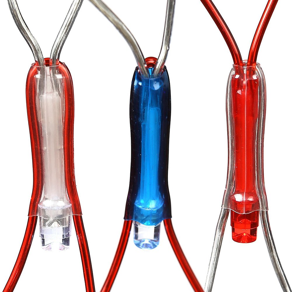 American Natio<i></i>nal Flag LED String Lights IP65 Fairy Light Curtain for Christmas Decorations Premium Holiday Lighting