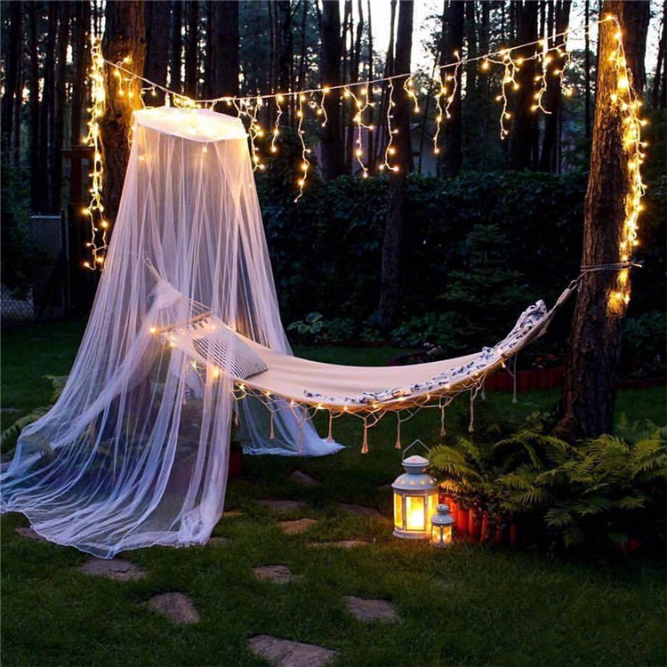 Indoor/Outdoor Christmas Fairy Light Curtain LED String ICicle Decor for Holidays Indoor/Outdoor String Lights for Festive