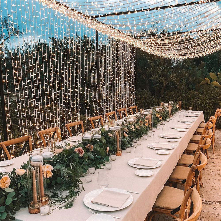 Durable Butterfly Bronze Blue LED Fairy Light Ceiling Curtain Outdoor CUR400