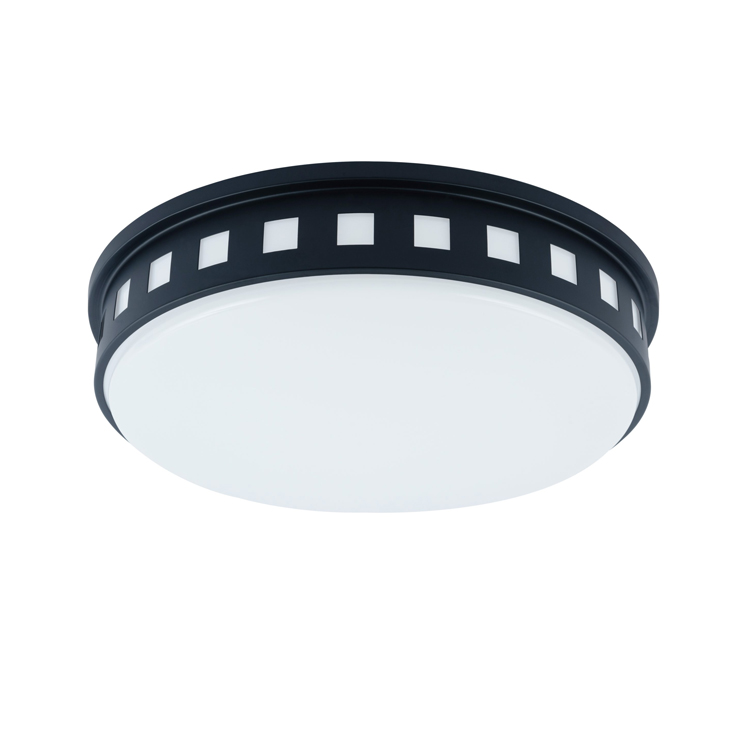 Hotel Project Custom Flush Mount Ceiling Light Modern Round Led Lights Matte Black Ceiling Lamp