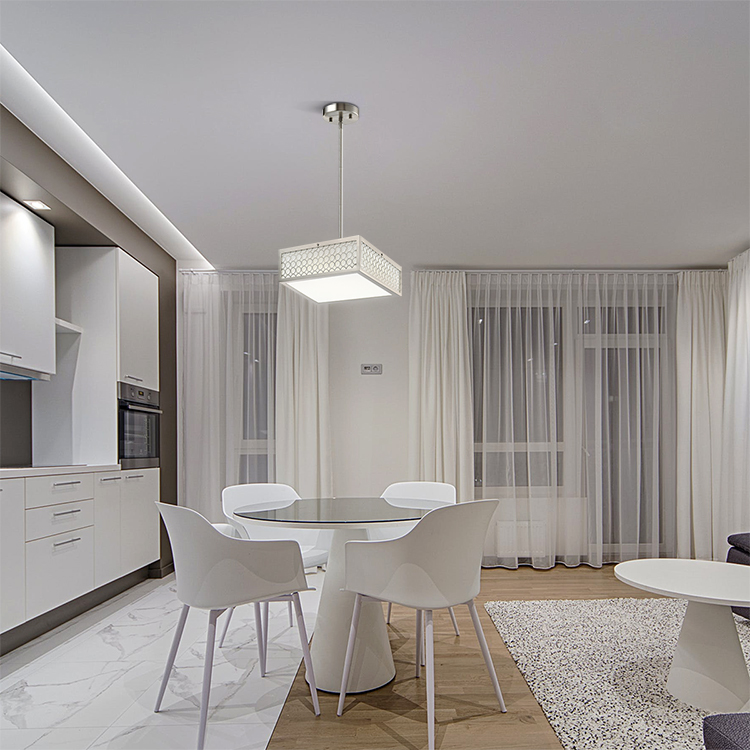 Modern Hanging Pendant Light Brushed Nickel Pendant Light for Kitchen Dining Room Bedroom Bar